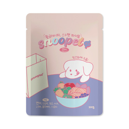 [Gift$800] [Snoopet] 犬用 鮮肉蔬菜主食包三文魚配方狗濕糧 Salmon & Vegetables Dog Wet Food 100g [抗氧化保護]