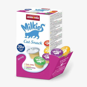 [Animonda Milkies] 貓用 迷你20杯裝貓貓牛奶蔬果混合口味 Milkies Liquid Cat Snacks Variety -15g x20