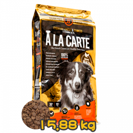 [A LA CARTE] 犬用 CHICKEN, LENTILS & SEAWEED 全犬無殼物無麩雞肉鷹咀豆海藻配方狗乾糧 15.88kg (無穀物 & 無麩質)