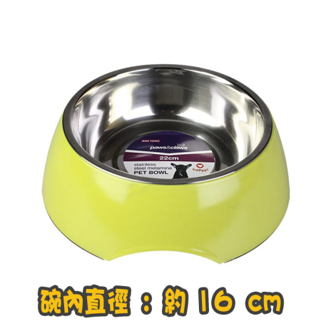 犬貓用 不銹鋼防滑橡膠邊兩用碗 Stainless steel dual-purpose bowl-Size S