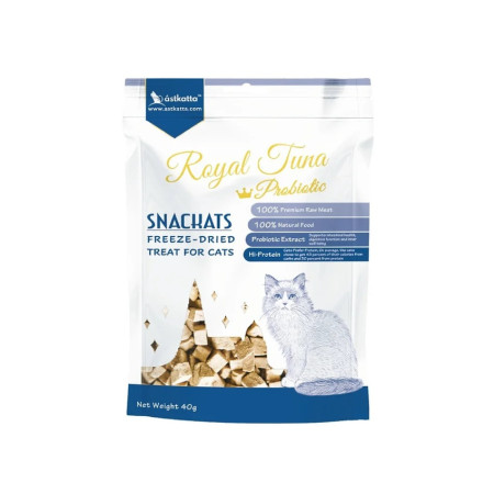 [Astkatta] 貓用 凍乾脫水吞拿魚+益生菌貓小食 Royal Tuna + Probiotics Cat Snack 40g