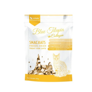 [Astkatta] 貓用 凍乾脫水有機羅非魚+膠原蛋白貓小食 Blue Tilapia + Collagen Cat Snack 40g