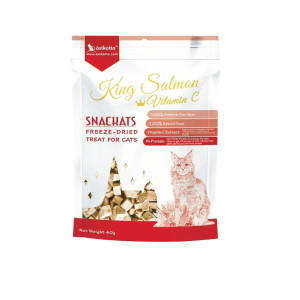 [Astkatta] 貓用 凍乾脫水野生三文魚+維他命C貓小食 Freeze-Dried King Salmon + Vitamin C Cat Snack 40g