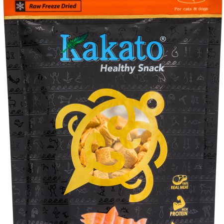 [購買KAKATO產品$500以上,即送1包 [KAKATO] 凍乾純肉大西洋三文魚貓狗小食 Raw Freeze Dried Salmon -15g]