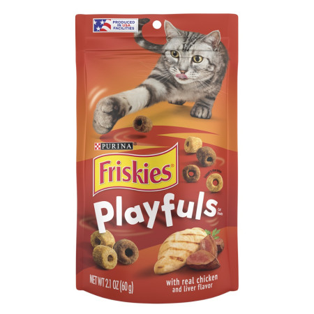 [Friskies] PlayFuls雞肉雞肝味鬆脆粒貓小食 Real Chicken and Liver Flavor Cat Treats -2.1oz
