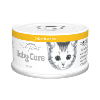 [PurePaws] 貓用 慕斯系列幼貓慕斯雞肉+牛磺酸 幼貓濕糧 CHICKEN MOUSSE Baby Care For Kitten 2.8oz