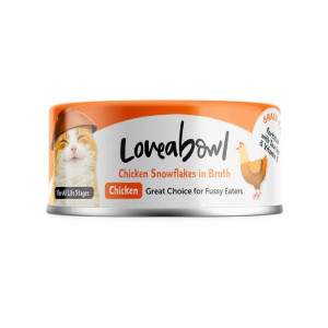 [Loveabowl] 貓用 無挑食天然嫩雞配方全貓濕糧 Chicken Snowflakes in Broth Cat Canned 70g