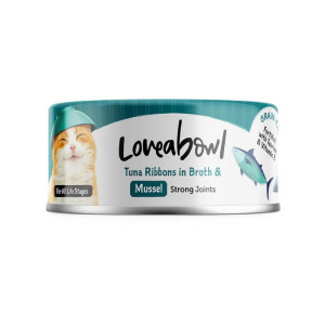 [Loveabowl] 貓用 強關吞拿魚青口配方全貓濕糧 Tuna Ribbons in Broth with Mussel Cat Canned 70g