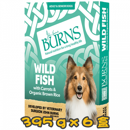 [BURNS] 犬用 Penlan Farm Fish, Brown Rice & Vegetables 濃香魚配方狗湯膳 395g x6盒