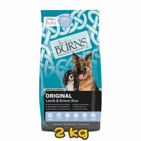 [BURNS] 犬用 經典羊肉糙米配方成犬及高齡犬乾糧 Adult ORIGINAL Lamb & Brown Rice 2kg