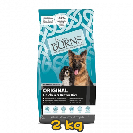[BURNS] 犬用 經典雞肉糙米配方成犬及高齡犬乾糧 Adult, Senior ORIGINAL Chicken & Brown Rice 2kg